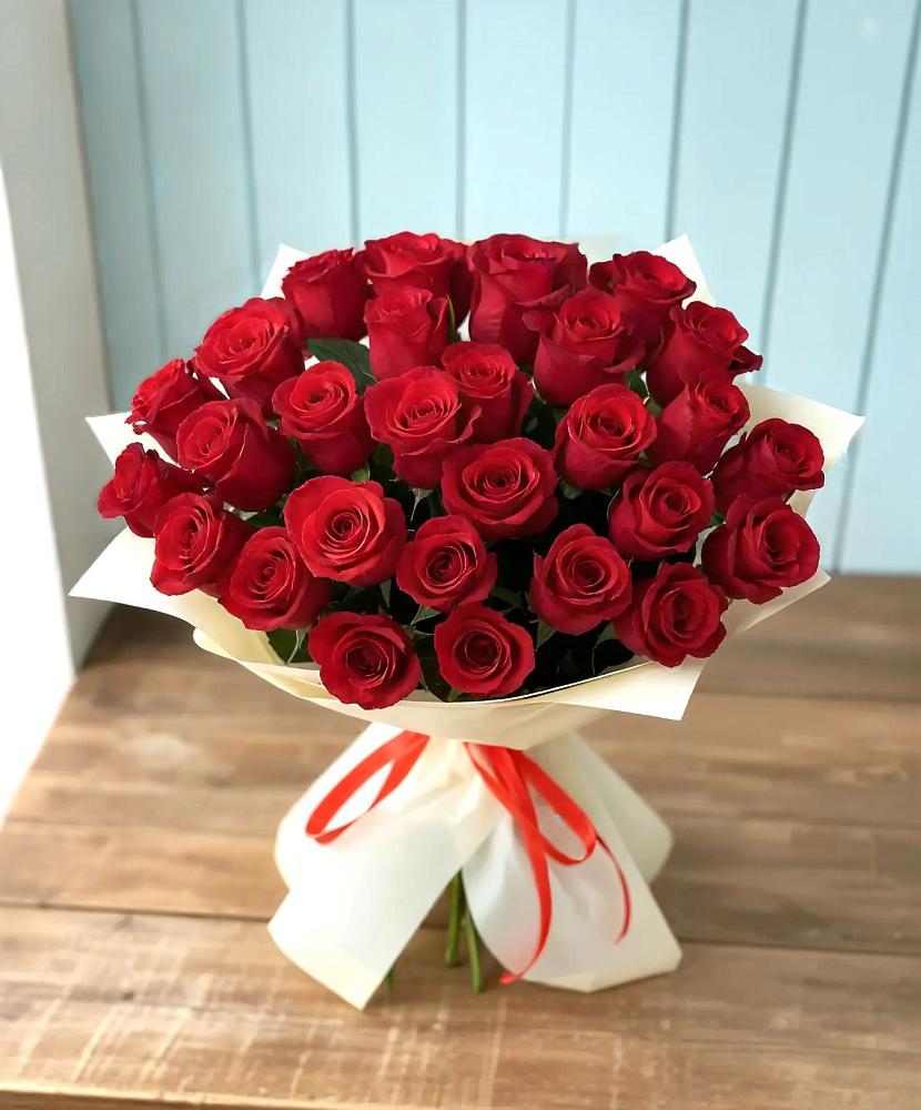 Букет 29 Красных роз в Попово-Лежачах