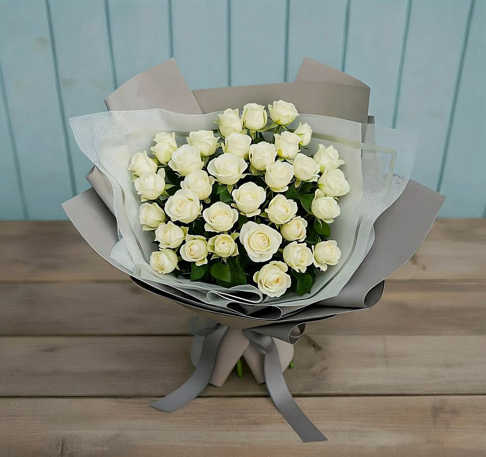 Букет Белоснежная нежность в Попово-Лежачах