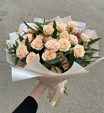 Букет Кремовые розы Латте в Попово-Лежачах