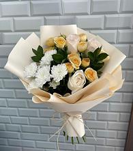 Букет цветов из:  Розы и Хризантемы в Попово-Лежачах