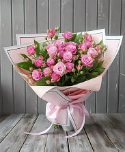 Букет Розовый кустик в Попово-Лежачах