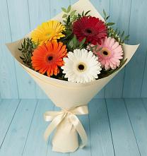 Букет цветов из:  Герберы в Попово-Лежачах