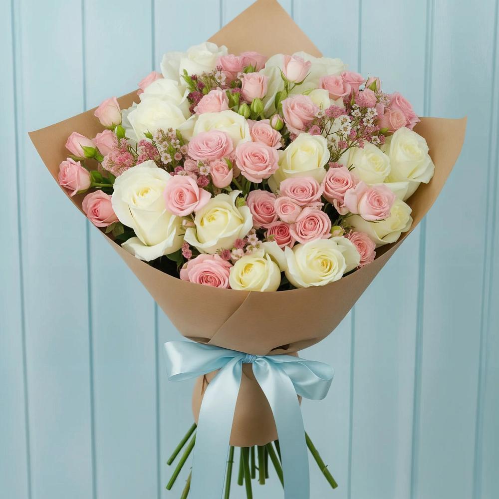 Букет цветов из: Розы в Попово-Лежачах