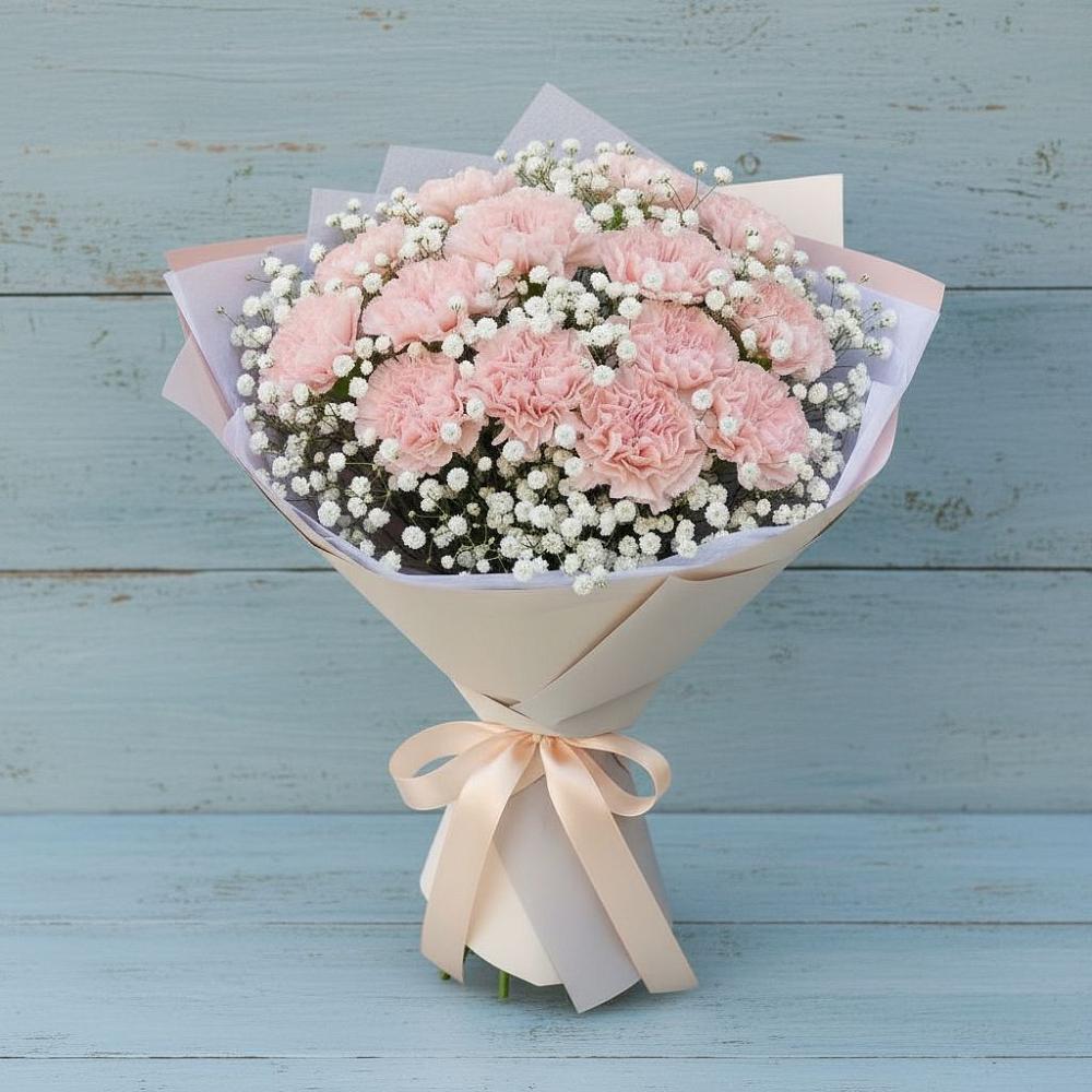 Букет цветов из: Гвоздики в Попово-Лежачах