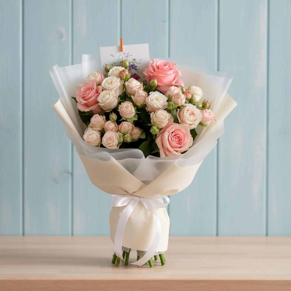 Букет цветов из: Розы в Попово-Лежачах