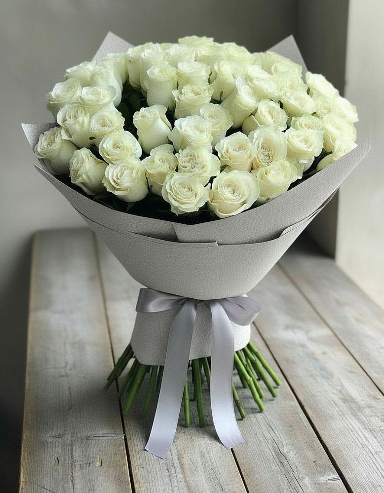 Букет 35 Белых роз в Попово-Лежачах