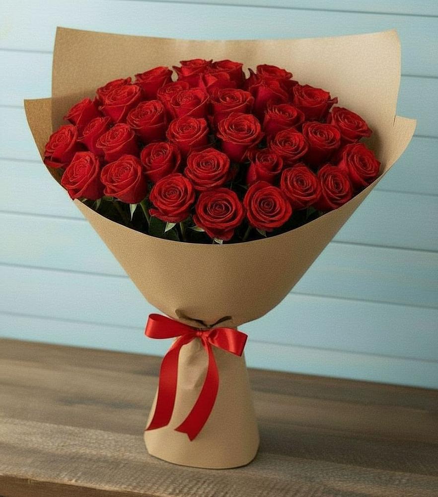 Букет Красные розы Милано в Попово-Лежачах