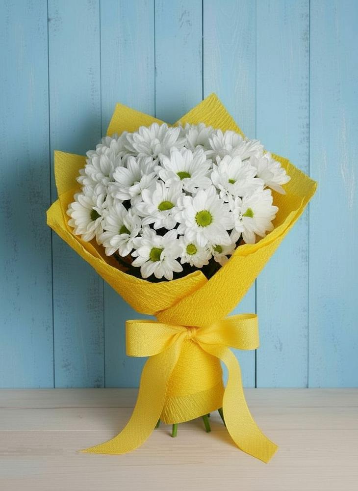 Букет цветов из: Хризантемы в Попово-Лежачах