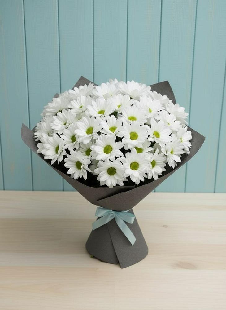 Букет цветов из: Хризантемы в Попово-Лежачах