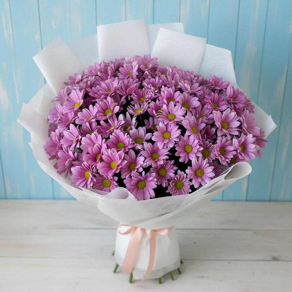 Букет цветов из: Хризантемы в Попово-Лежачах