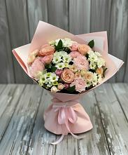 Букет цветов из:  Гвоздики, Розы и Хризантемы в Попово-Лежачах
