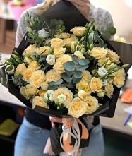 Букет цветов из:  Розы и Лизиантусы #REPLACE_PRED# Попово-Лежачах