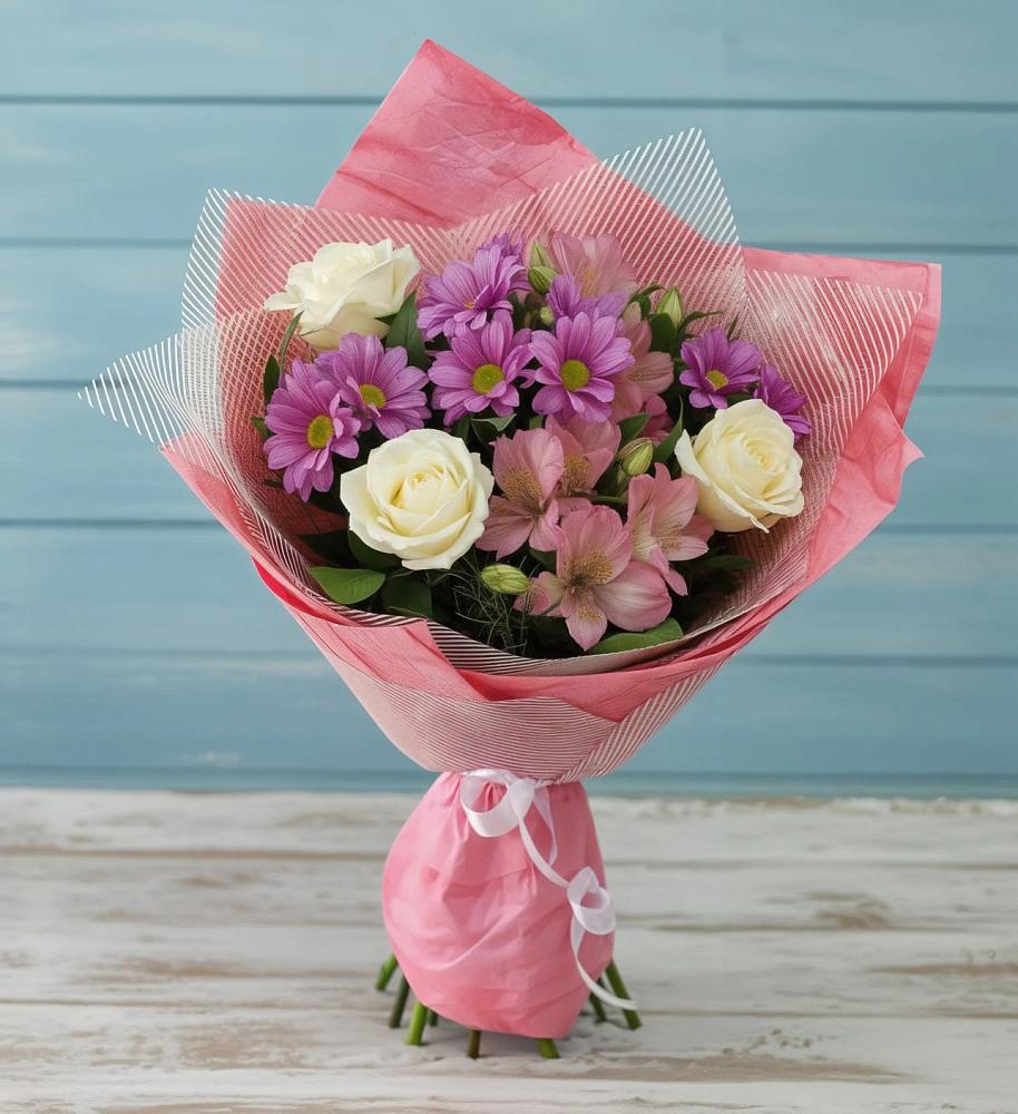 Букет цветов из: Герберы в Попово-Лежачах