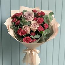 Букет цветов из:  Гвоздики и Розы #REPLACE_PRED# Попово-Лежачах