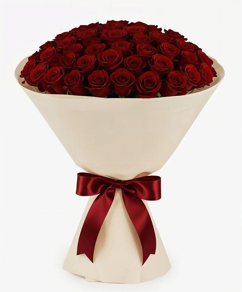 Букет 101 Бордовая роза Блэк Бакарра в Попово-Лежачах