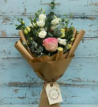 Букет цветов из:  Розы и Лизиантусы #REPLACE_PRED# Попово-Лежачах