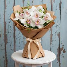 Букет цветов из:  Орхидеи и Розы в Попово-Лежачах