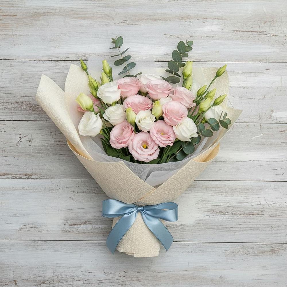 Букет цветов из: Лизиантусы в Попово-Лежачах